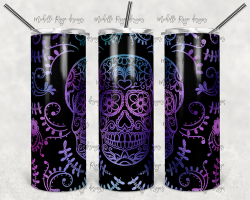 Sugar Skulls Purple