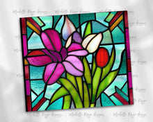 Load image into Gallery viewer, Spring Flowers Stained Glass