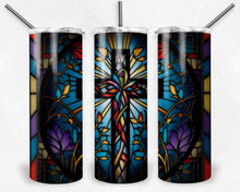 Load image into Gallery viewer, Cross Stained Glass Design