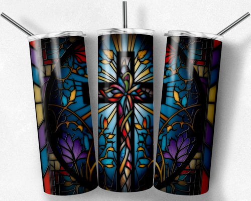 Cross Stained Glass Design