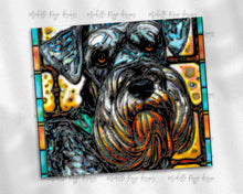Load image into Gallery viewer, Schnauzer Dog Stained Glass