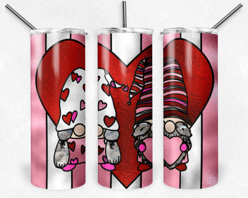 Valentine's Day Gnomes Stained Glass