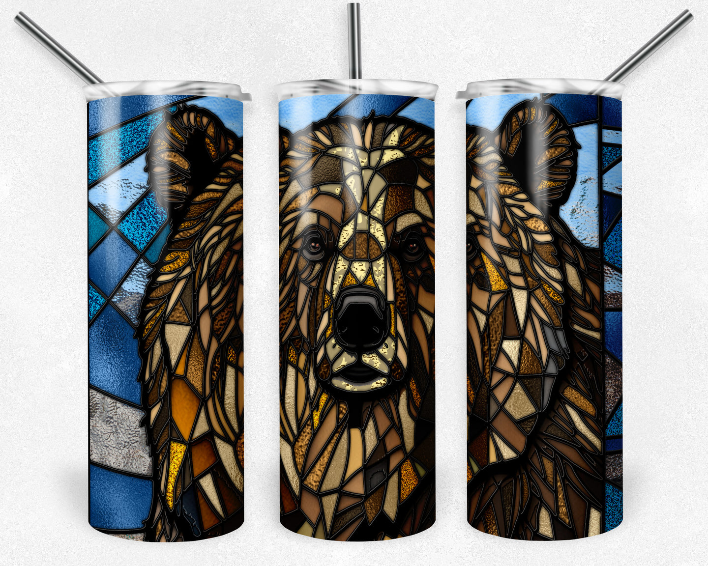 Bear Stained Glass