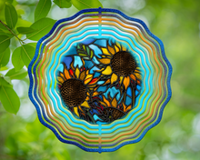 Load image into Gallery viewer, Sunflower stained Glass Wind Spinner Bundle