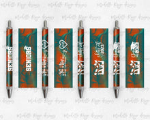 Load image into Gallery viewer, 2023 Graduation Teal and Orange Pen Wraps Set 4