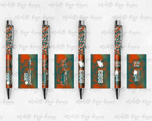 Load image into Gallery viewer, 2023 Graduation Teal and Orange Pen Wraps Set 2