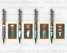 Load image into Gallery viewer, 2023 Graduation Teal and Orange Pen Wraps Set 5