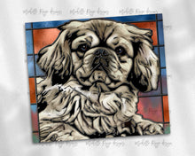 Load image into Gallery viewer, Tibetan Spaniel Dog Stained Glass