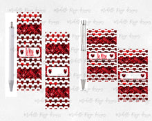 Load image into Gallery viewer, Valentine&#39;s Day Pen Wraps with Be Mine and Blank Option in Two Sizes