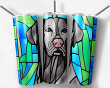 Load image into Gallery viewer, Weimaraner Dog Stained Glass