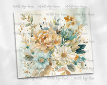 Load image into Gallery viewer, Watercolor boho with gold flakes