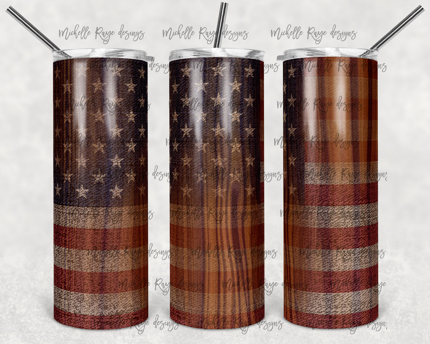 Wooden American Flag