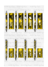 Load image into Gallery viewer, 2023 Graduation Yellow and Black Pen Wraps Set 2