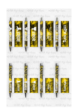 Load image into Gallery viewer, 2023 Graduation Yellow and Black Pen Wraps Set 3