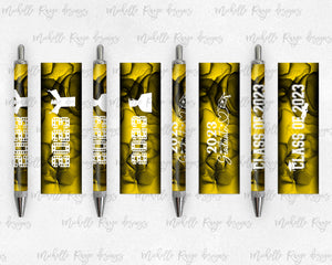 2023 Graduation Yellow and Black Pen Wraps Set 3