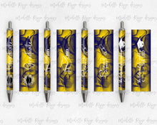 Load image into Gallery viewer, 2023 Graduation Yellow and Blue Pen Wraps Set 1
