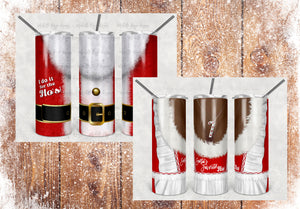 African American Mr. and Mrs. Claus Naughty Christmas Set