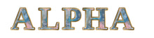 Load image into Gallery viewer, Abstract Wood Floral Alphabet PNG Overlays- alpha&#39;s only
