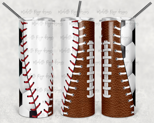 Baseball, Football, Soccer Sports Tumbler