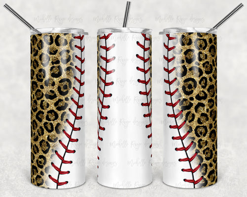 Glitter Leopard Print Baseball