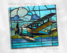 Load image into Gallery viewer, Biplane Stained Glass