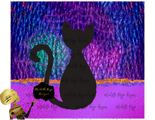 Load image into Gallery viewer, Black Cat with Bright Scale Texture