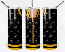 Load image into Gallery viewer, Girls Varsity Jacket Black and Yellow Gold