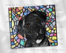 Load image into Gallery viewer, Black Lab Dog Stained Glass