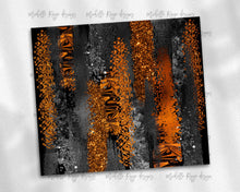 Load image into Gallery viewer, Black and Orange Brush Strokes