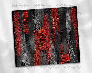 Black and Red Brush Strokes