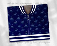 Load image into Gallery viewer, Girls Varsity Jacket Navy and White African American