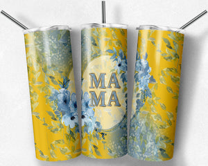 Blue and Yellow Floral Mama