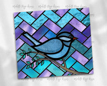 Load image into Gallery viewer, Blue Bird Stained Glass