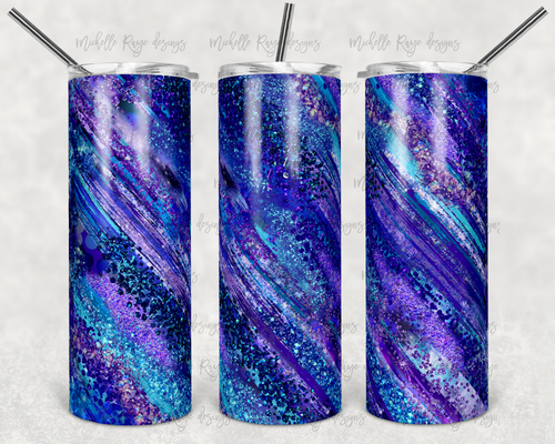 Blue Purple Glitter Milky Way