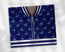 Load image into Gallery viewer, Girls Varsity Jacket Blue and Silver African American