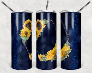 Sunburst Sunflower 12 oz. Skinny Can Koozie