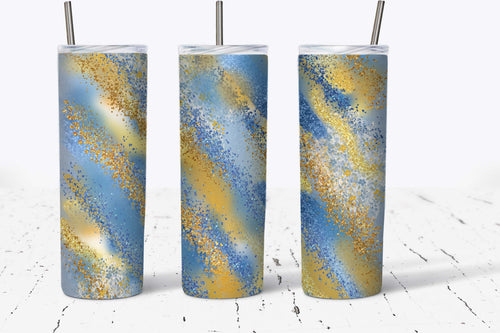 Blue and Yellow Glitter Milky Way