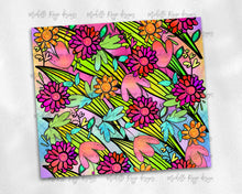 Load image into Gallery viewer, Bright Multicolored Doodle Flowers