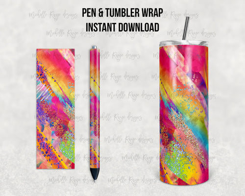 Bright Neon Rainbow Glitter Milky Way Combo