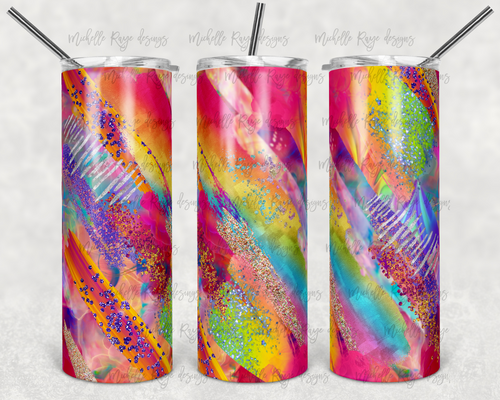 Bright Neon Rainbow Glitter Milky Way