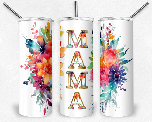 Bright Rainbow Flower Borders MAMA Design