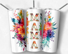 Load image into Gallery viewer, Bright Rainbow Flower Borders MAMA Design