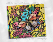 Load image into Gallery viewer, Floral Butterfly Stained Glass