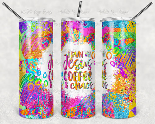 Bright Scribbles Run On Jesus and Chaos