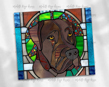 Load image into Gallery viewer, Chocolate Lab Stained Glass