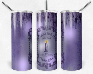 Bouble Bouble  Purple Halloween Candle