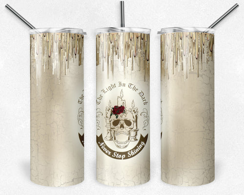 Never Stop Shining White Candle