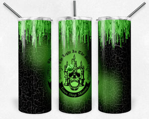 Never Stop Shining Black and Green Candle