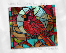 Load image into Gallery viewer, Cardinal Stained Glass