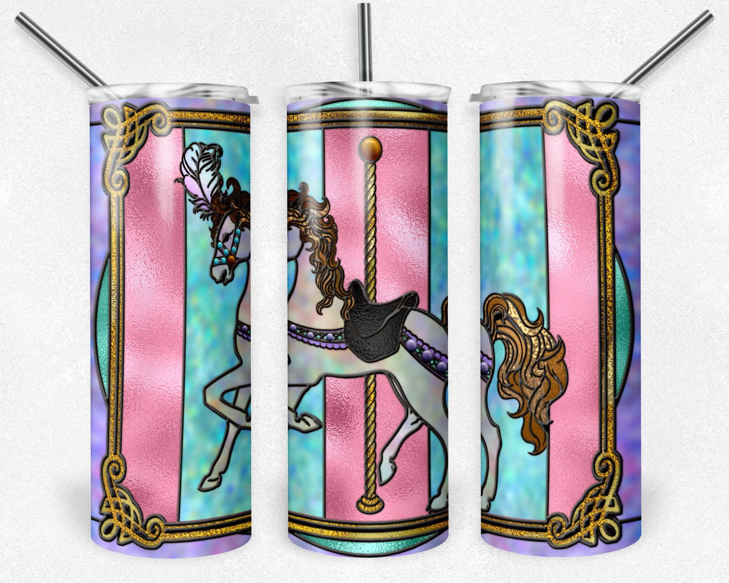 Carousel Horse Stained Glass